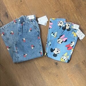 2 pairs of H&M x DiSNEY brand NEW jeans size 6/7 & 8/9 !!!